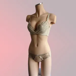 Half body lifelike mannequins realistic life size nude female mannequin