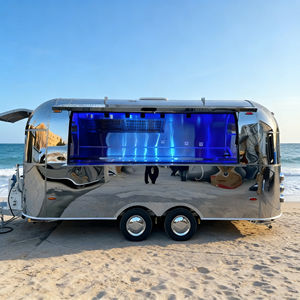 Carro de Escenario Móvil Curvo de Acero Inoxidable con Acabado de Espejo para Eventos Urbanos y Música en Vivo con Iluminación LED - Product Image 2