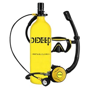 DIDEEP <span class=keywords><strong>2025</strong></span> belgelendirme dalış hava ekipmanları 2L yüksek basınçlı alüminyum tüplü dalış akciğer tankı - Product Image 1