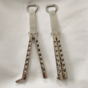 Biểu Tượng Tùy Chỉnh Laser Khắc Kim Loại Nặng Thanh Lưỡi Tốc Độ Mở Thép Không Gỉ Hợp Kim Bartenders' Yêu Thích Bướm Mở Chai - Product Image 4