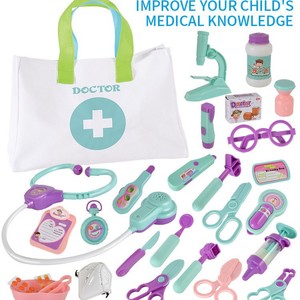 Lot de 28 jouets de jeu de rôle pour équipement médical pour garçons et filles <span class=keywords><strong>Doctor</strong></span> Series - Product Image 2