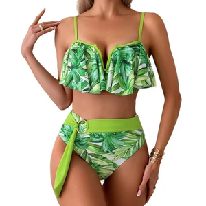 Bikini string sexy grande taille pour femmes, maillot de bain d'été, vêtements de plage tendance - Product Image 1