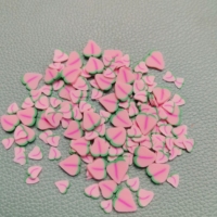 Zachte Klei Roze Hart Perzik Plakjes Polymeer Sprinkles Voor Ambachten Maken Diy Modder Vullen Decoratie Action Accessoires
