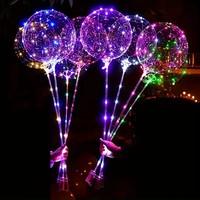 Ballon LED de haute qualité, jouet lumineux, bâton lumineux, boule transparente pour les décorations de Noël, de mariage, de la Saint-Valentin et de fêtes