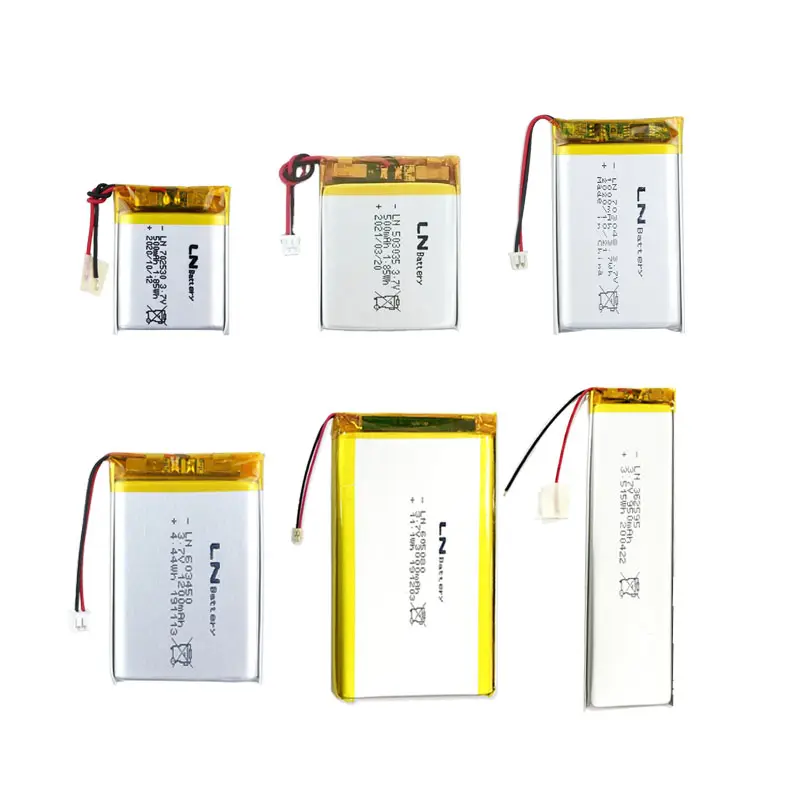 Factory suppliers li ion polymer batteries LN603060 3.7v 1250mah lipo battery