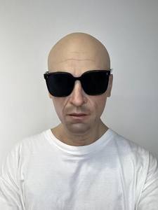 Masque hollywoodien fête danse <span class=keywords><strong>maquillage</strong></span> réaliste Silicone souple hommes masque jeunesse coiffure personnalisable cheveux sourcils barbe - Product Image 4