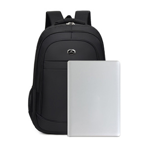 Laptop <b>Backpack</b> For Men <b>Large</b> <b>Capacity</b> Business Travel Solid Color Gray Shoulder Straps Summer 2023 - Product Image 3