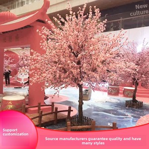 Mô phỏng đào và cây hoa anh đào lớn trong nhà và ngoài trời trang trí cây nhân tạo có nhu cầu cảnh quan cây - Product Image 3