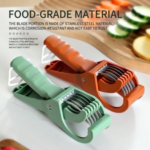 Trancheuse à légumes multifonction portative, lame en acier inoxydable, coupe-fruits, hachoir alimentaire portable pour la cuisine et la préparation de salades - Product Image 5