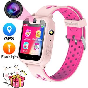 S6 Smart per bambini <span class=keywords><strong>orologio</strong></span> con LBS Tracker SOS chiamata telecamera a distanza localizzatore sveglia per la sicurezza del bambino forma quadrata fascia di Gel di silice - Product Image 1