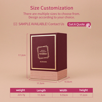 Boîte cadeau coulissante de luxe sur mesure, emballage rigide en papier pour parfum et diffuseur d'arômes, avec logo, vente en gros