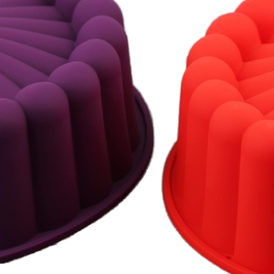 แม่พิมพ์เค้กซิลิโคนชอร์ตเค้กสตรอเบอร์รี่บราวนี่ทาร์ตขนาด8นิ้วสำหรับอบชีสช็อคโกแลตเค้กสีรุ้ง - Product Image 5