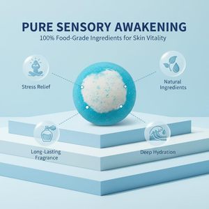 บาธบอมบ์ธีมมหาสมุทรพร้อมเซอร์ไพรส์ด้านใน ชุดของขวัญฟองสบู่ฟู่ 12 ชิ้น ลูกบอลอาบน้ำสปาเปลี่ยนสีด้วยเกลือทะเลธรรมชาติ - Product Image 4