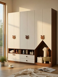 <span class=keywords><strong>Armadio</strong></span> Ecologico <span class=keywords><strong>per</strong></span> Bambini Personalizzato, Guardaroba Moderno con Ampio Spazio di Stoccaggio <span class=keywords><strong>per</strong></span> Camere da Letto dei Bambini - Product Image 1