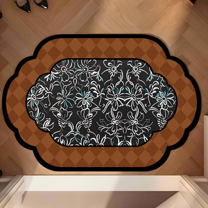 Sàn phòng tắm phong cách cổ xưa với thảm sàn siêu thấm Thảm chân đất diatomaceous ở lối vào phòng tắm - Product Image 6