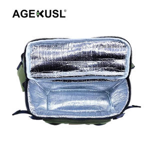 AGEKUSL Cesta delantera aislada <span class=keywords><strong>Bolsa</strong></span> de bicicleta Separación en seco y húmedo <span class=keywords><strong>para</strong></span> <span class=keywords><strong>Brompton</strong></span> Pikes 3Sixty Bolsas y cajas plegables <span class=keywords><strong>para</strong></span> bicicleta - Product Image 4