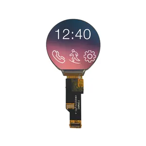 Nhà cung cấp Fortune các công ty 1.28 inch vòng tròn TFT LCD hiển thị 240*240 IPS Vòng TFT LCD nhỏ Thông tư màn hình cảm ứng