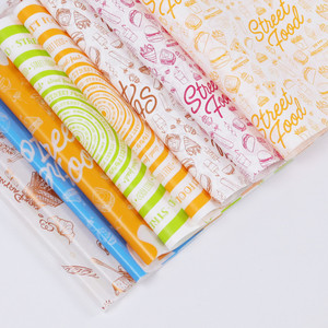 Greaseproof <strong>Paper</strong> Custom Waterproof Packing <strong>Black</strong> <strong>Paper</strong> logo Printed Burger Wrapping <strong>Paper</strong> High Quality
