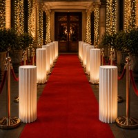 Colonnes en papier pliables, socle de présentation en forme de pilier romain pour mariage, fête, table de desserts, support à gâteaux et fleurs, vente en gros OEM