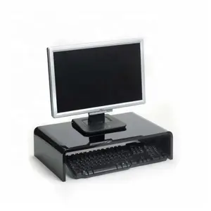 高级亚克力笔记本电脑支架升降器亚克力显示器支架透明电脑显示器升降器平板电脑支架，用于书桌配件