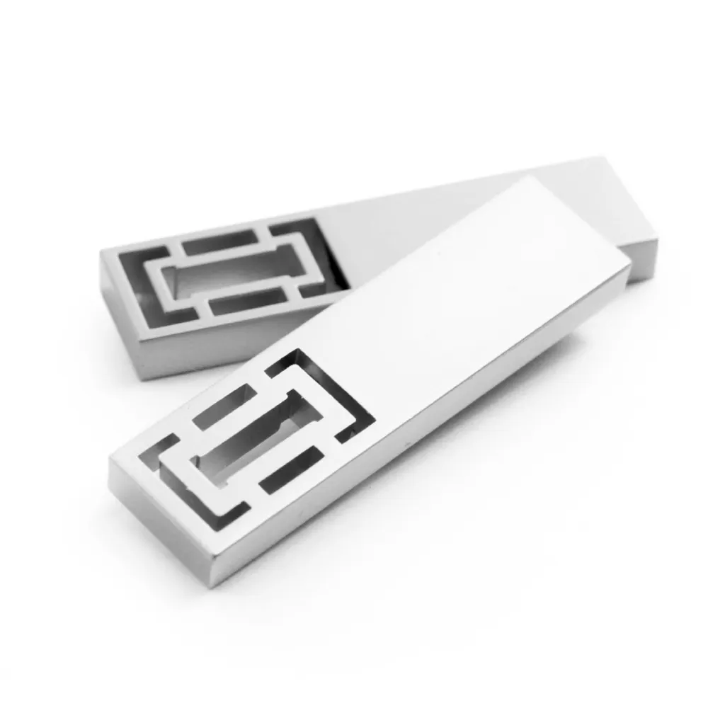 Kualitas utama baru perak kustom Pendrive logam USB Flash drive 32GB kapasitas besar dengan gaya stik