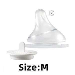 사용자 정의 투명 아기 젖병 젖꼭지 복통 방지 액체 실리콘 젖꼭지 - Product Image 3