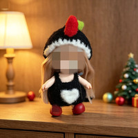 [Vêtements uniquement] Vêtements mignons pour poupée en peluche de 10 cm, ensemble de vêtements mignons pour poupée, costumes d'Halloween faits à la main.