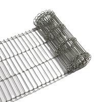 Bande transporteuse en treillis métallique SS304 pour chocolat, structure ouverte pour un refroidissement uniforme, surface antiadhésive facile à nettoyer pour lignes d'enrobage
