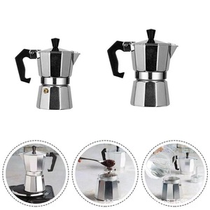 Classique <span class=keywords><strong>Mini</strong></span> Voiture Voyage Barista Accessoires En Aluminium Brassage Pot pour Espresso En Métal <span class=keywords><strong>Cafetière</strong></span> avec Stock Caractéristiques - Product Image 1