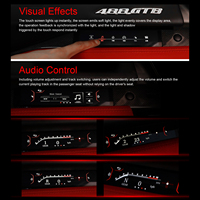 Pantalla de Visualización para el Piloto del F458 F488, Carcasa de Fibra de Carbono, Tablero Digital, Kilometraje en KM/H, LHD/RHD, Compatible con Ferrari F458
