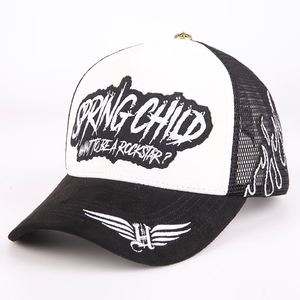 Gorras Trucker de Malla de Gamuza de 5 Paneles Personalizadas por el Fabricante con Logotipo Bordado 3D y Estampado Puff, Gorra de Béisbol Deportiva de Malla Estilo Hip Hop al por Mayor - Product Image 6