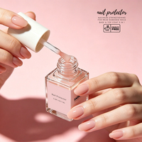 SAGALAGA Air Dry Nail Strengthener, durcisseur d'ongles naturel rose pour ongles faibles et abîmés, protecteur d'ongles, vernis protecteur