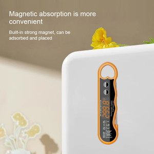 Termómetro de barbacoa para cocinar carne de lectura ultrarrápida para el hogar con sonda plegable 304ss, termómetro impermeable con pantalla LED de pantalla grande - Product Image 2