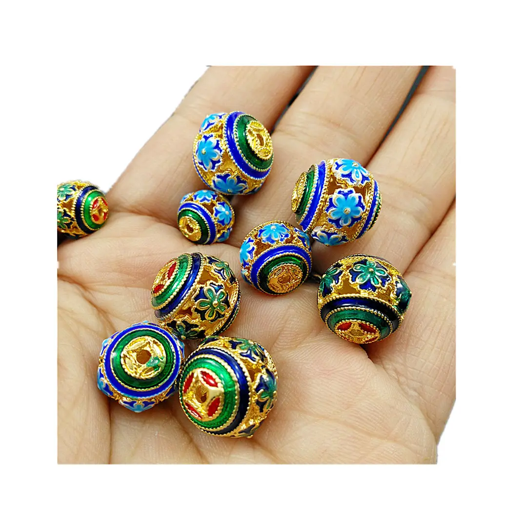 DIY handmade floret beads with copper enamel beads bracelet bracelet string accessories accessories