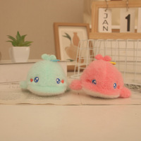 Jouets en peluche animaux marins Série Océan Modèle 05 Rembourrés en coton PP Animaux en peluche Poupées pour machine à griffes Porte-clés en sac filet
