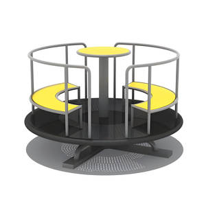 Équipement de jouets de jeu éducatifs à prix d'usine manèges petit carrousel jardin aire de jeux pour enfants Game <span class=keywords><strong>Center</strong></span> Merry Go Round - Product Image 6
