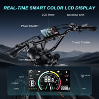Vélo de montagne tout-terrain à pneus larges avec cadre en acier C93, moteur arrière 1000W, batterie au lithium, vélo électrique rétro pour la plage, la neige et la route