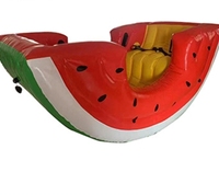 Prix d'usine commercial gonflable hermétique Pirate arc-en-ciel balançoire bateau à bascule bateau pastèque pour 4/6 personnes