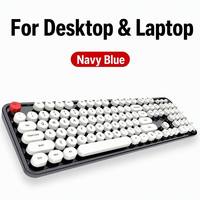 Clavier USB filaire SWEET avec 25 touches anti-ghosting, disposition pleine taille, touches rondes pour le travail de bureau et les jeux sur PC