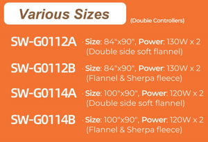 <span class=keywords><strong>Manta</strong></span> Eléctrica de Franela Suave de Doble Cara para <span class=keywords><strong>Cama</strong></span>, Cálida - Product Image 4