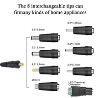 Adaptateur secteur certifié CE ROHS 30W, entrée 110V-240V, chargeur de bureau à commutation 2.0A, système de sécurité à protections multiples