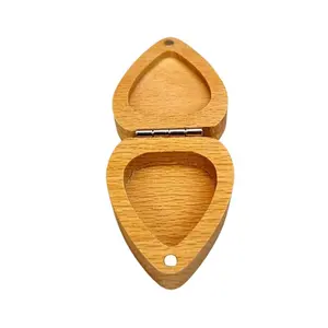 Love Heart Shape Wooden Jewelry Storage Box Necklace Bracelet Rings Earrings Organizer Box DIY Craft Case