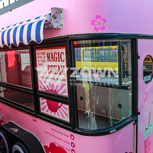 Eco‑Friendly Fiberglass Food Cart Waterproof Concession Cart for Beach Resort Wedding Catering - Product Image 2