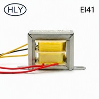 Transformateur de puissance basse fréquence EI41, AC 220V vers AC 13.5V, 450mA, 6W, 50Hz, 60Hz, bobine toroïdale, enroulement en cuivre