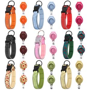 Новейший дизайн Мягкая подкладка регулируемая пользовательская кожа ПВХ pu <span class=keywords><strong>xxx</strong></span> xxl маленький большой лай air tag собачий ошейник - Product Image 6