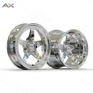 Jantes monobloc <span class=keywords><strong>AX</strong></span> 17x4.5 15x10 5x127 Drag, polies et usinées, à cinq branches, forgées, pour Chevrolet C10 Street Drag - Product Image 1