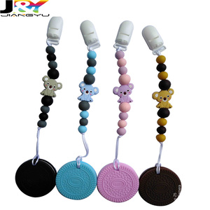 Alivio del dolor Biscult Cookie Baby Mordedor Dentición Juguetes con chupete Clip Holder para bebés 6-18 <span class=keywords><strong>meses</strong></span> - Product Image 2