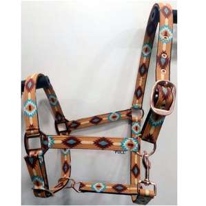 Bridon en cuir véritable fait main, confortable, avec rênes, pour l'équitation en trail et les compétitions de course. - Product Image 3