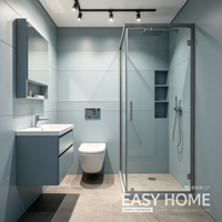 Vente flash : Module de salle de bain préfabriqué tout-en-un avec douche, toilettes et lavabo