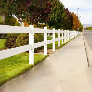 Valla de caballo de PVC plana personalizada de alta calidad vinilo blanco respetuoso con el medio ambiente fácil de montar enrejado y puertas al por mayor - Product Image 5